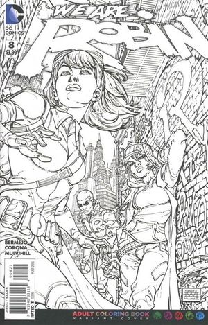 We Are Robin #8 (Adult Coloring Book Variant Cover)