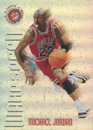 Michael Jordan 1995-96 Topps Stadium Club - Warp Speed #WS1