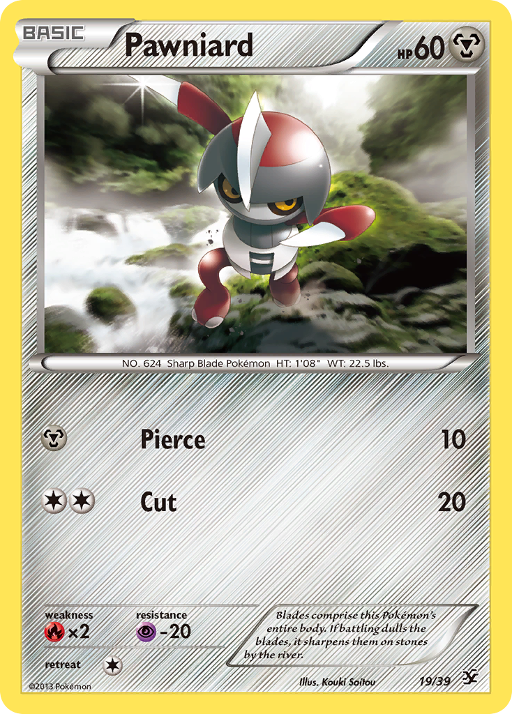 Pawniard (19/39) - Kalos Starter Set Pokémon Card