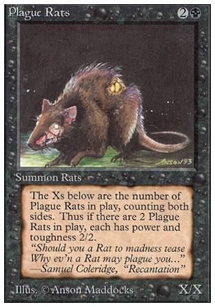 Plague Rats (Unlimited) Trading Card