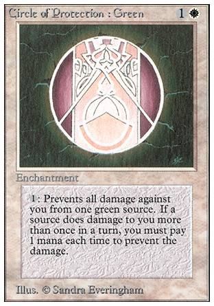 Circle of Protection: Green (Unlimited) Trading Card