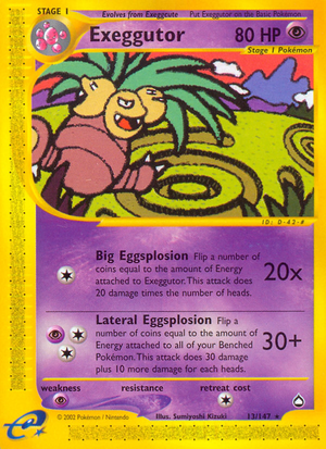 Exeggutor (13/147) - Aquapolis