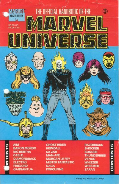 Official Handbook of the Marvel Universe Master Edition #3 Comic