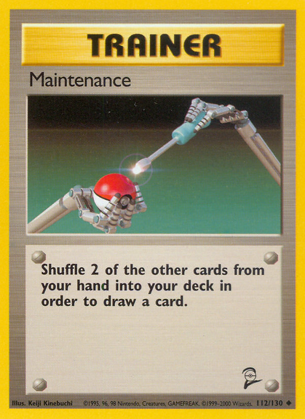 Maintenance (112/130) - Base Set 2 Pokémon Card