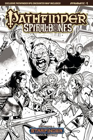 Pathfinder Spiral Of Bones #1 (Cover E 10 Copy Galindo B&w In)