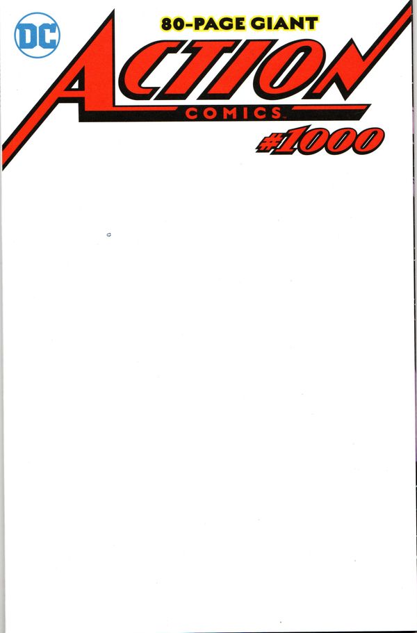 Action Comics #1000 (Blank Variant Cover)