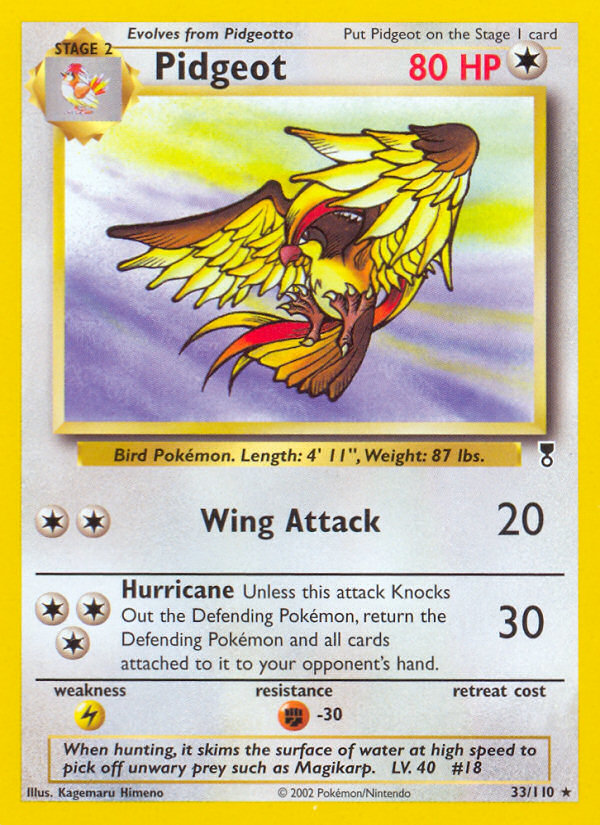 Pidgeot (33/110) - Legendary Collection Pokémon Card