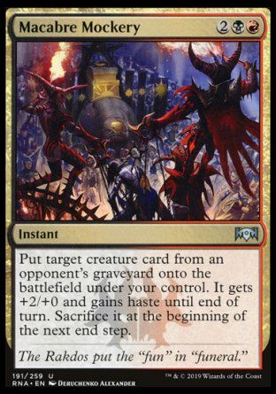 Macabre Mockery (Ravnica Allegiance) Trading Card