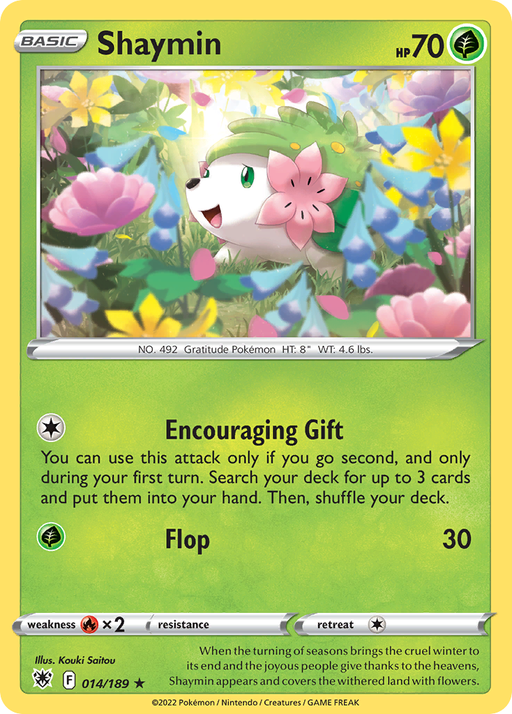 Shaymin (14/189) - Astral Radiance Pokémon Card