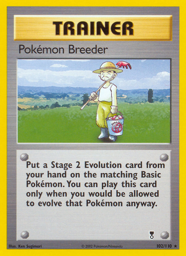 Pokémon Breeder (102/110) - Legendary Collection Pokémon Card