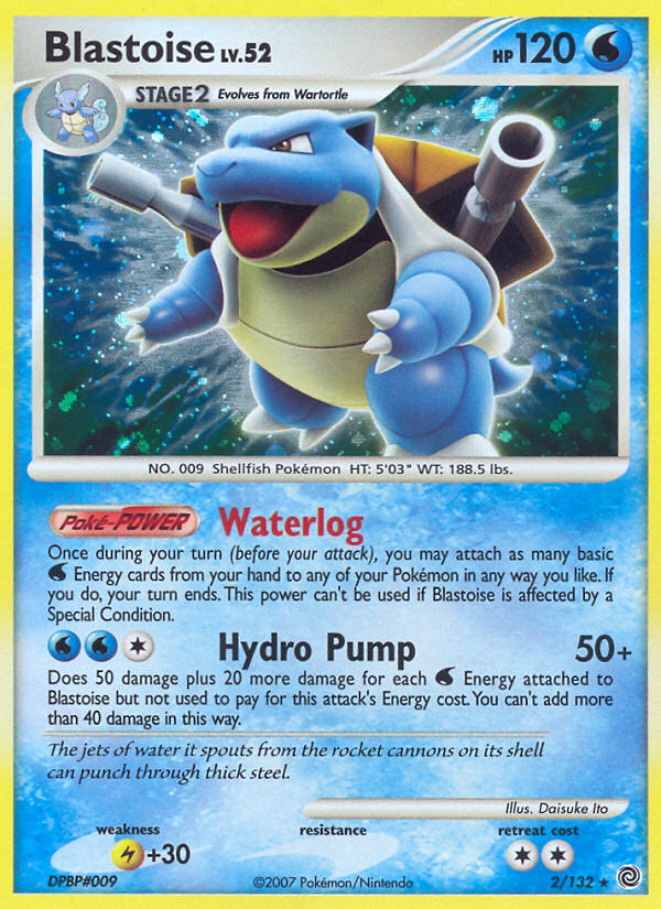 Blastoise (2/132) - Secret Wonders Pokémon Card