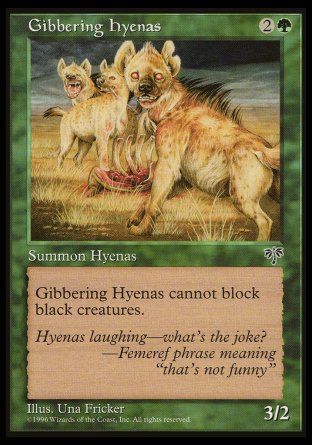 Gibbering Hyenas (Mirage) Trading Card