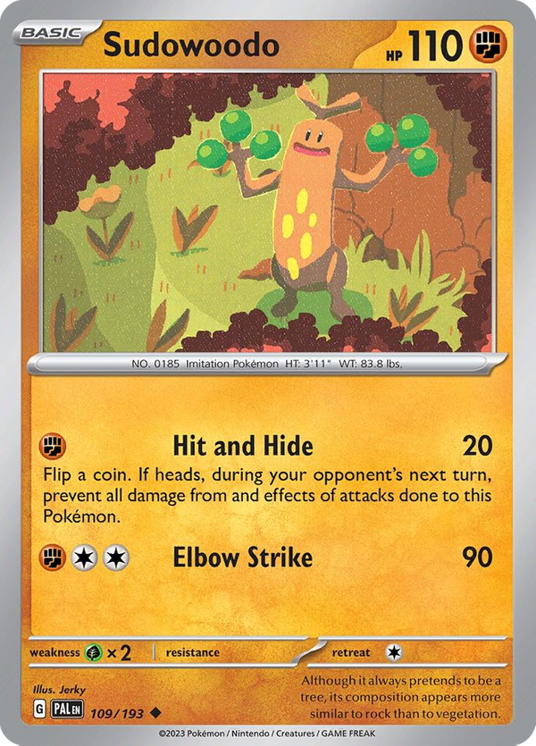 Sudowoodo (109/193) - Paldea Evolved