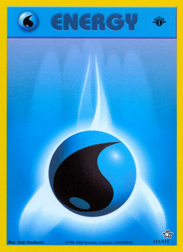 Water Energy (111/111) - Neo Genesis Pokémon Card