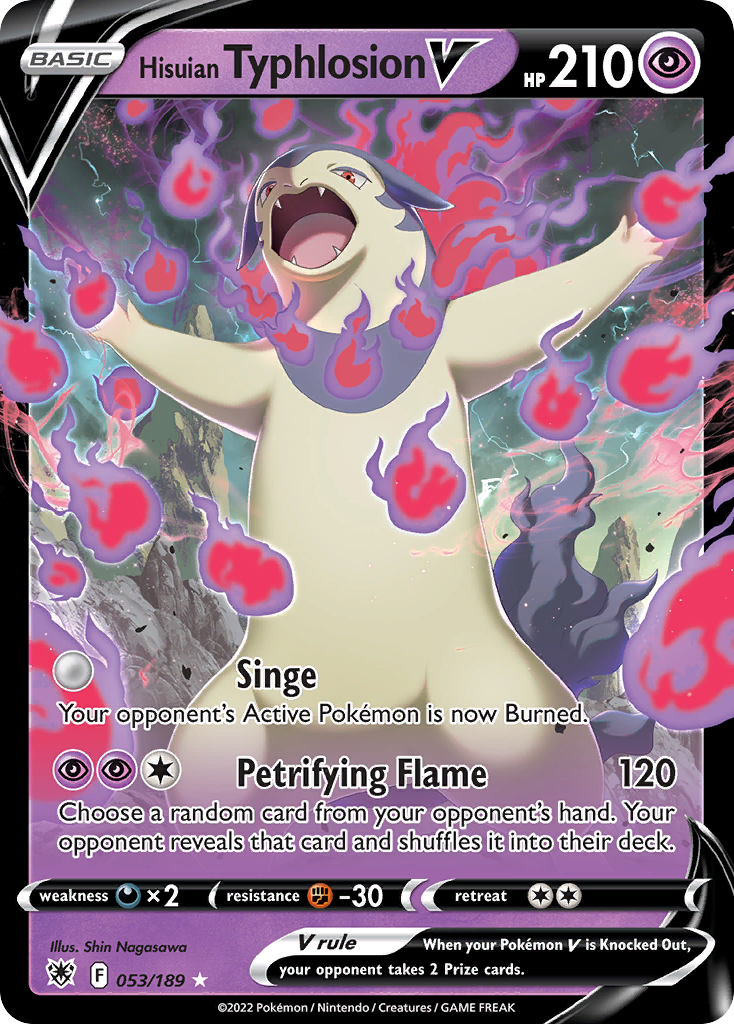 Hisuian Typhlosion V (53/189) - Astral Radiance Pokémon Card