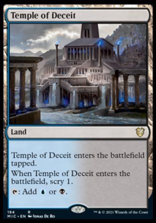 Temple of Deceit (Innistrad Midnight Hunt Commander Decks) Trading Card