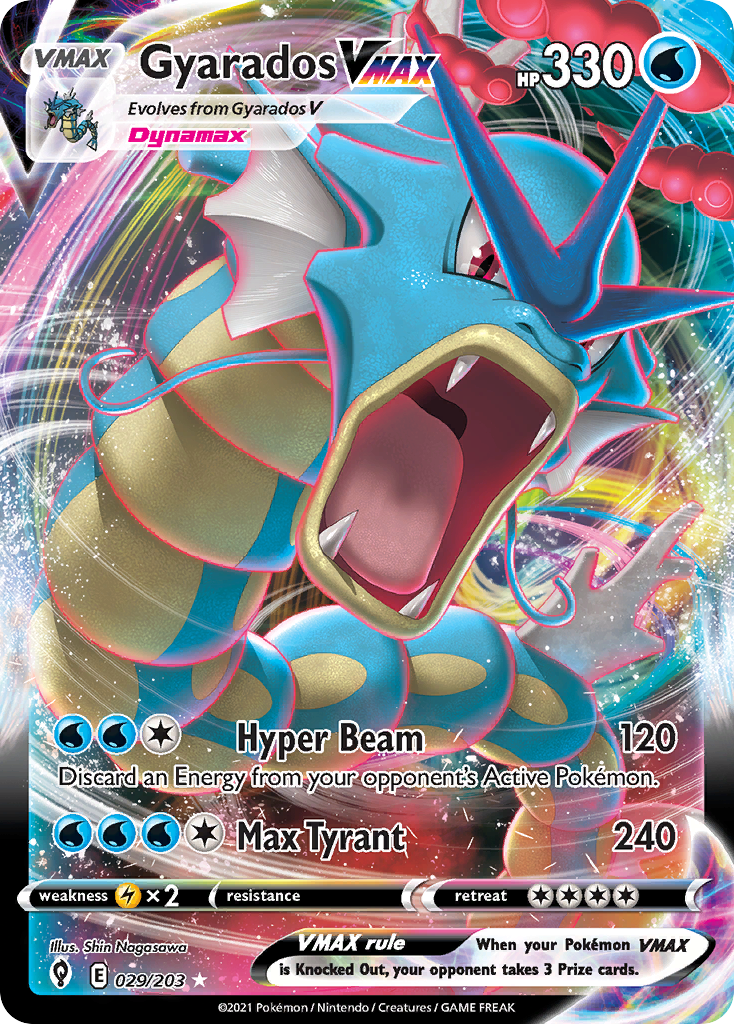 Gyarados VMAX (29/203) - Evolving Skies Pokémon Card