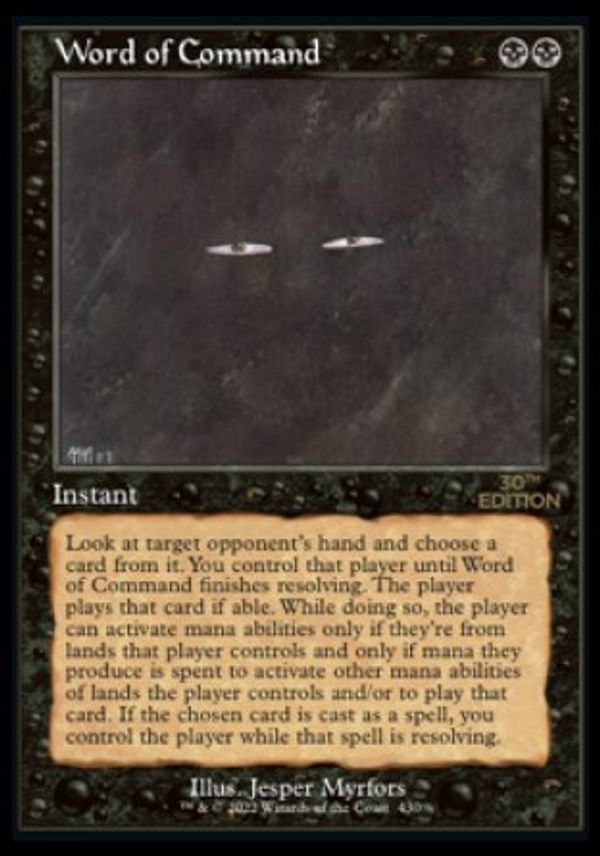 Word of Command (Magic 30th Anniversary Edition - Old Frame)