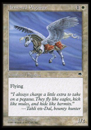 Armored Pegasus (Tempest) Trading Card