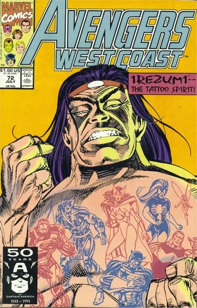 Avengers West Coast #72 Comic