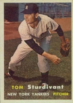 Tom Sturdivant 1957 Topps #34 Sports Card
