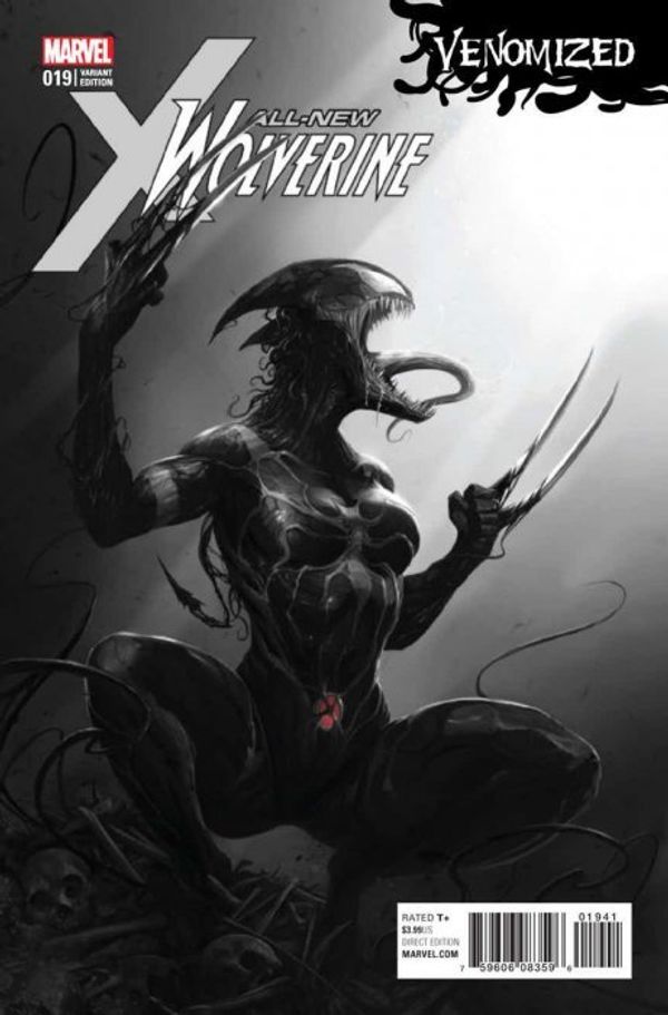 All-New Wolverine #19 (Mattina Venomized B&W Variant)