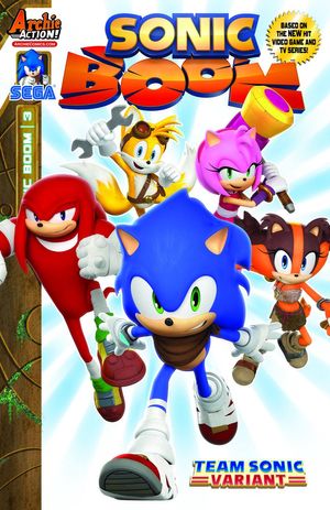 Sonic Boom #3 (Team Sonic Variant Cover)
