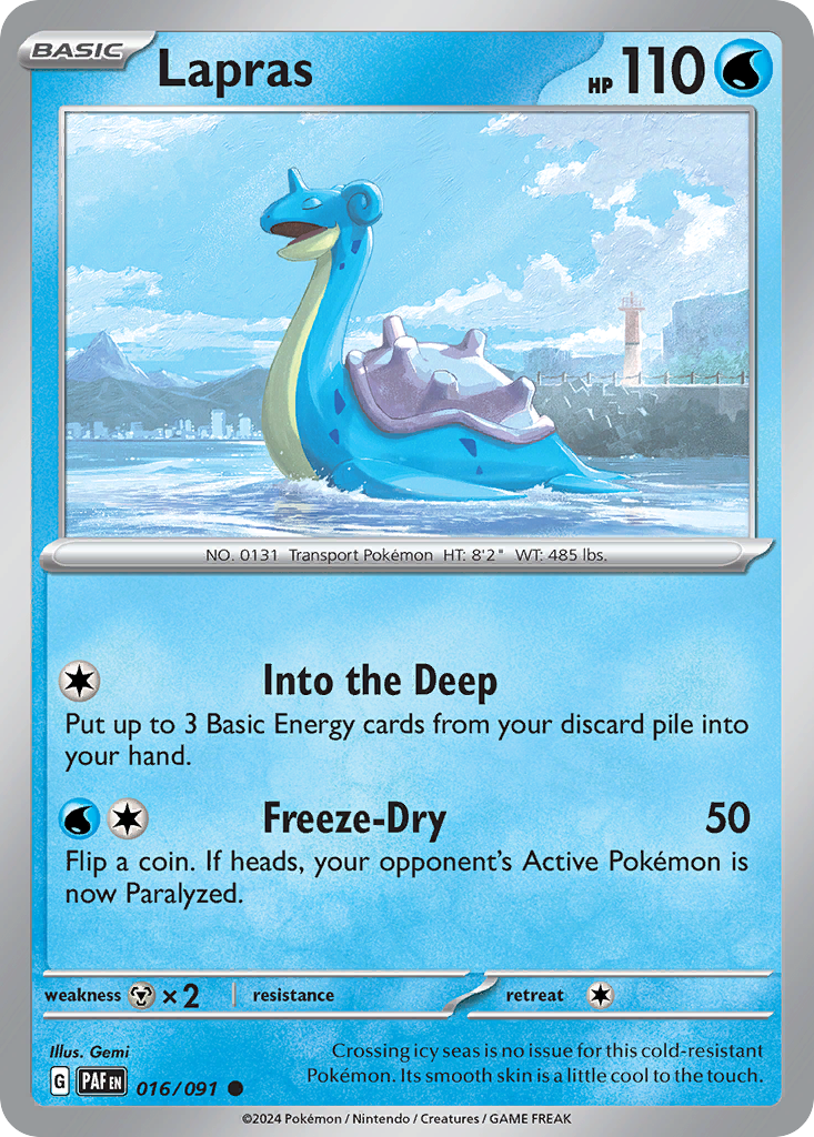 Lapras (16/91) - Paldean Fates Pokémon Card