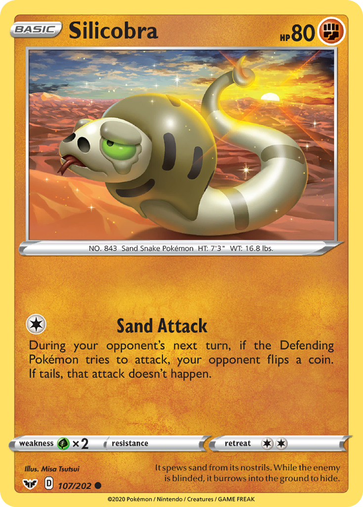 Silicobra Pokémon Card