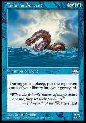 Tolarian Serpent (Weatherlight)