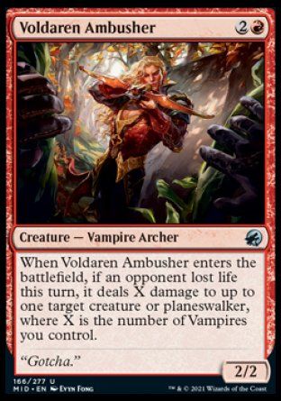 Voldaren Ambusher (Innistrad: Midnight Hunt) Trading Card