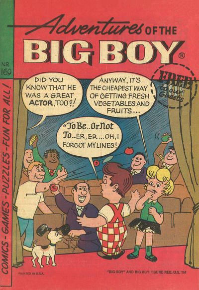 Adventures of Big Boy #169 Comic