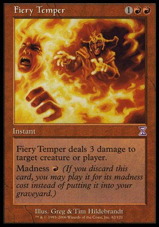 Fiery Temper (Time Spiral) Trading Card