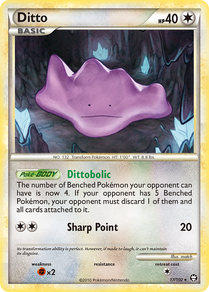 Ditto (17/102) - HS—Triumphant Pokémon Card