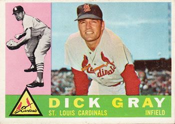 Dick Gray 1960 Topps #24 Sports Card