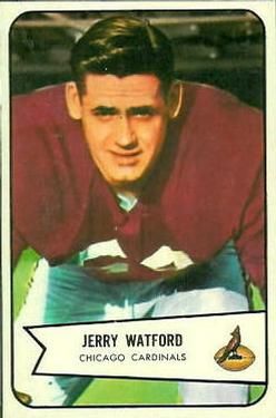 Jerry Watford 1954 Bowman #107 Sports Card
