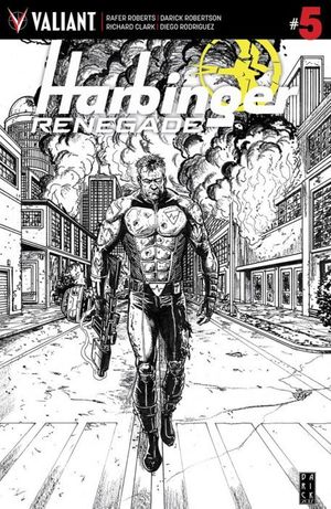 Harbinger Renegade #5 (Cover E 50 Copy Cover Bw Sketch Rob)