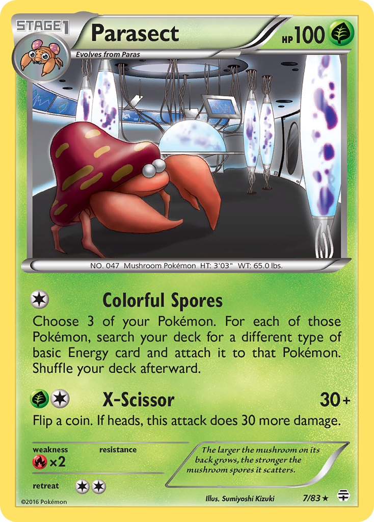 Parasect (7/83) - Generations Pokémon Card