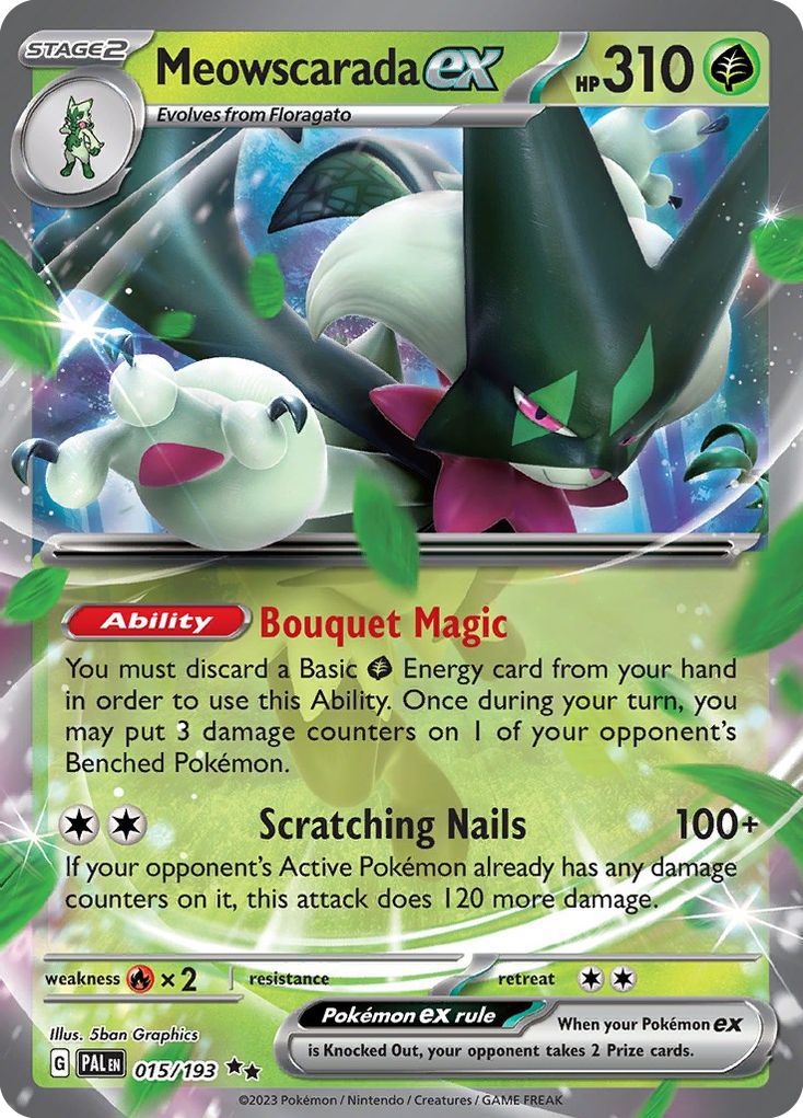 Meowscarada ex (15/193) - Paldea Evolved Pokémon Card