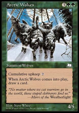 Arctic Wolves (Weatherlight) Trading Card