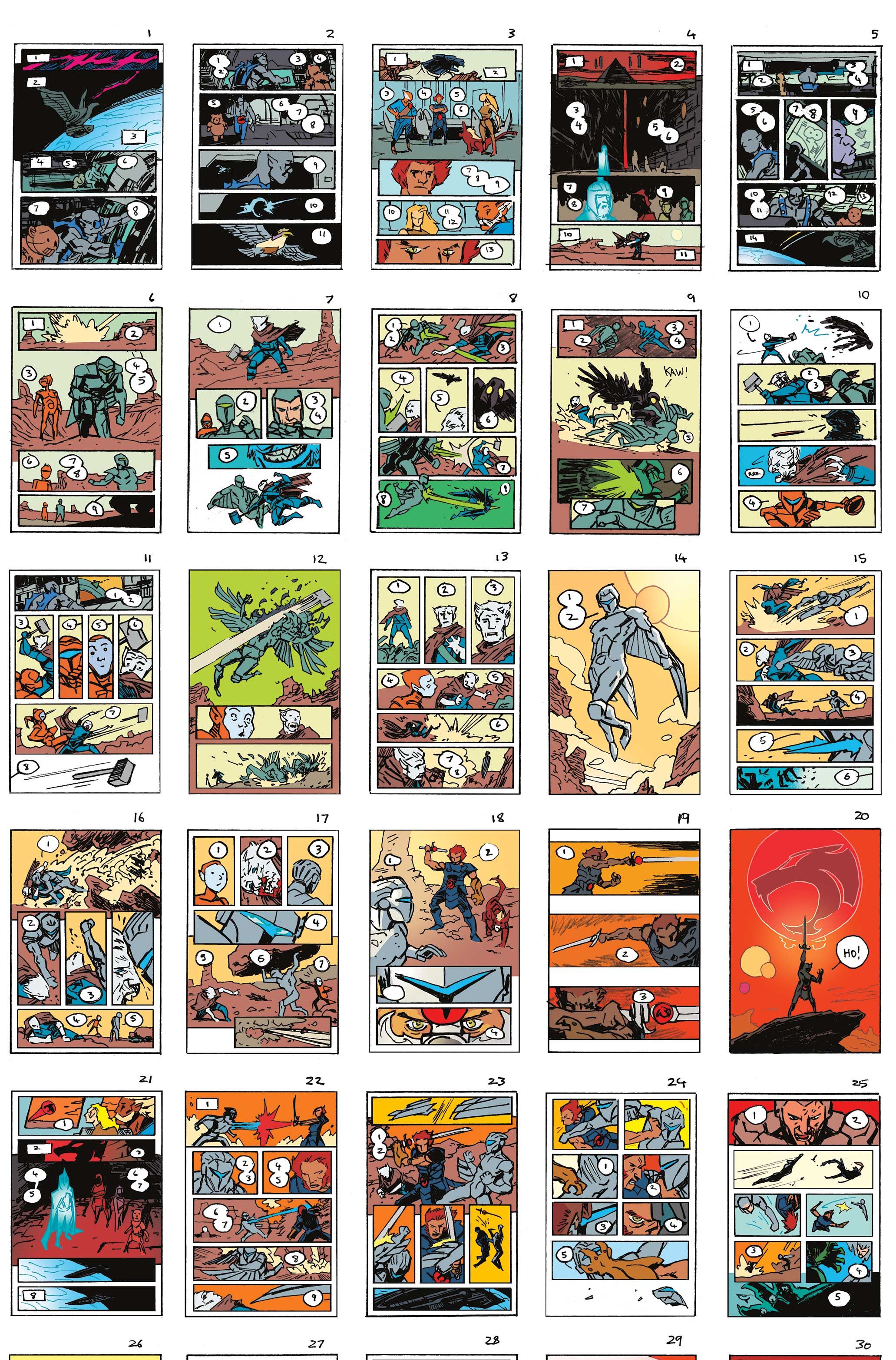 Thundercats X Silverhawks #1 (Cvr Q Inc 1:50 Declan Shalvey Layouts Virgin Variant) Comic