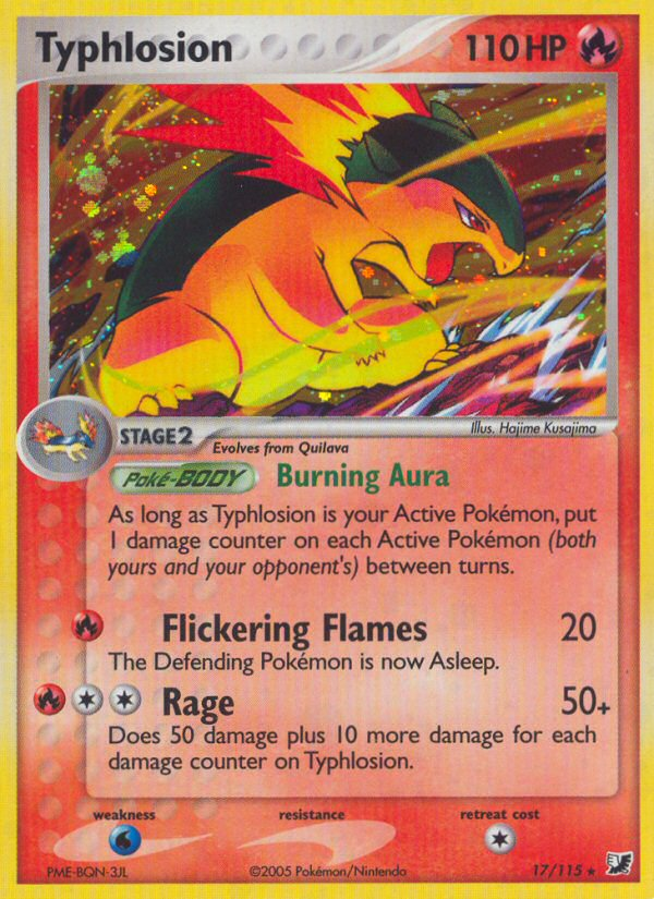 Typhlosion (17/115) - Unseen Forces Pokémon Card