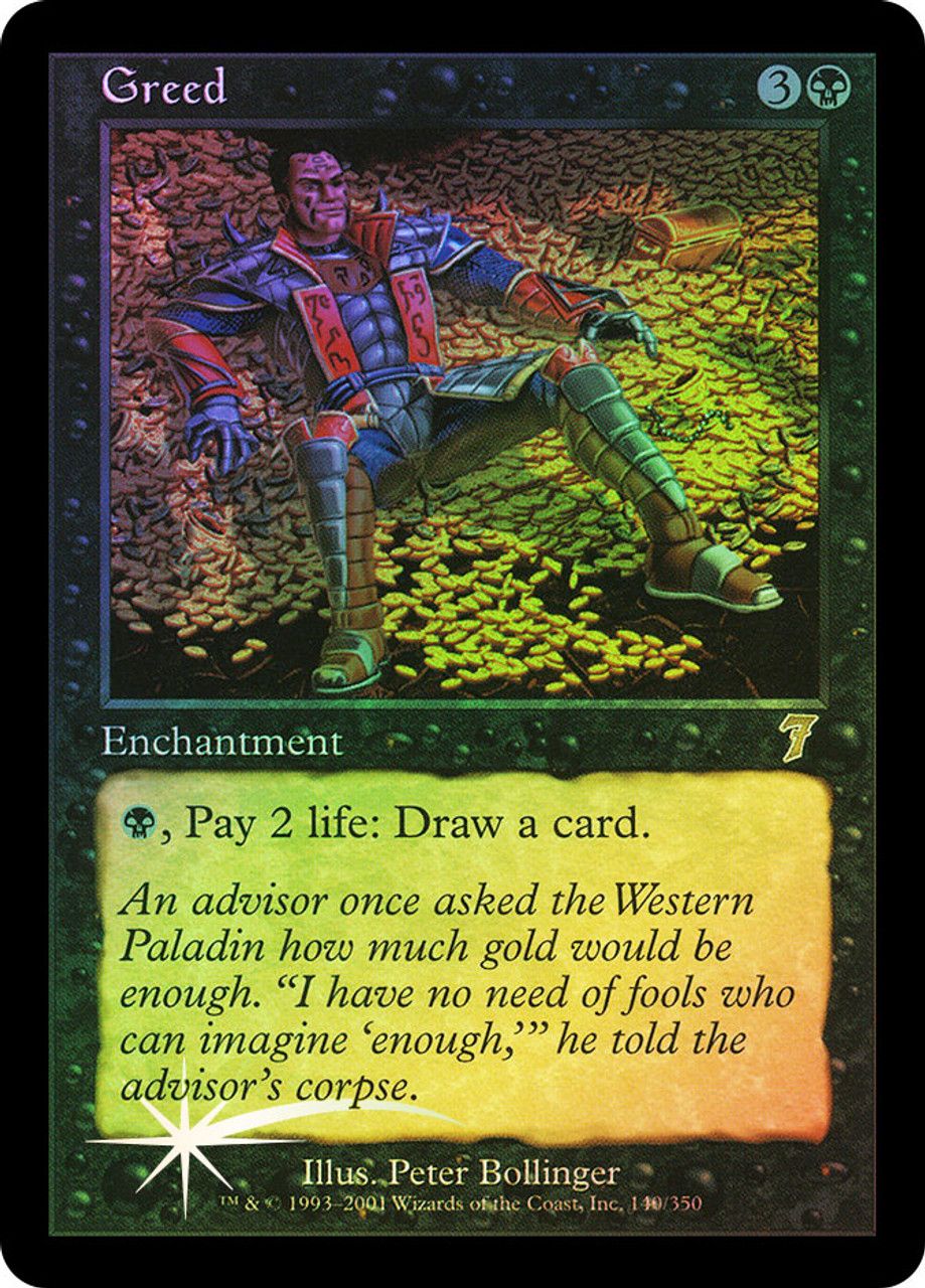 Greed (7th Edition - Foil) Trading Card