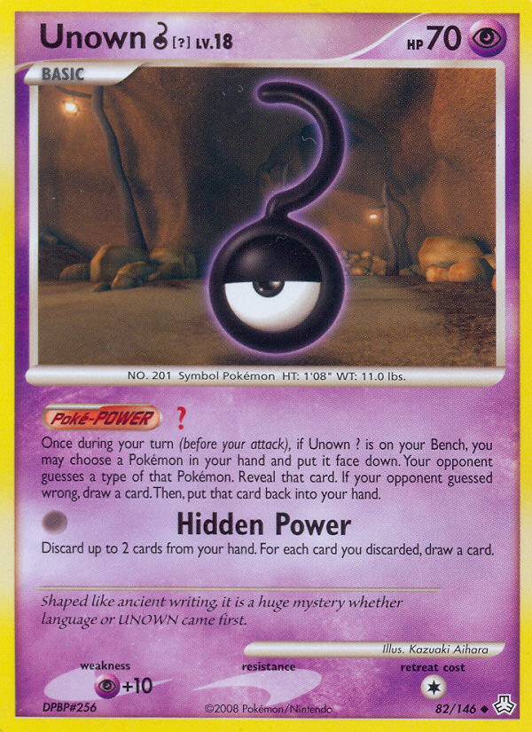 Unown [?] Pokémon Card