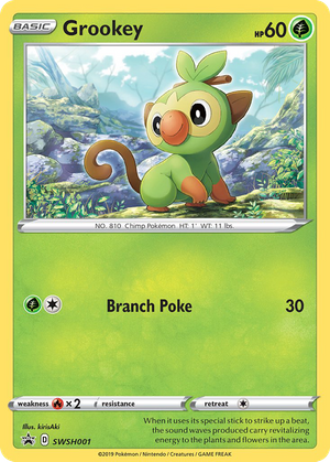 Grookey (SWSH001) - SWSH Black Star Promos