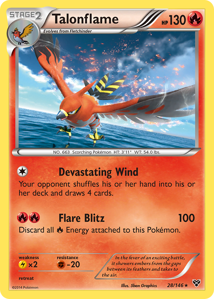 Talonflame (28/146) - XY Pokémon Card