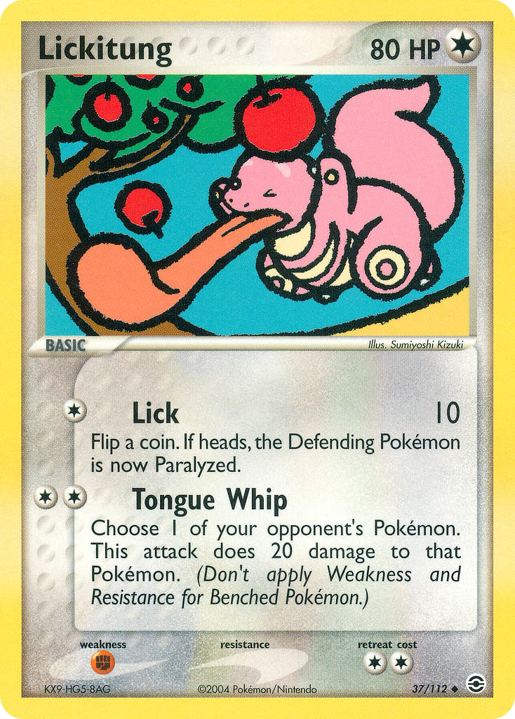 Lickitung (37/112) - FireRed & LeafGreen Pokémon Card