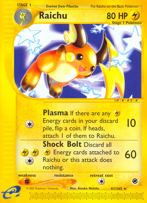 Raichu (61/165) - Expedition Base Set Pokémon Card