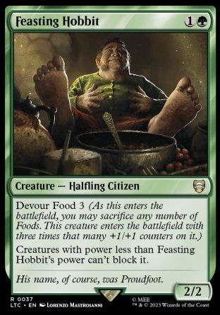 Feasting Hobbit (The Lord of the Rings Commander Decks) Trading Card