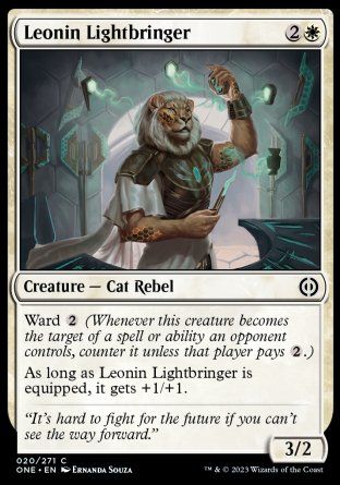 Leonin Lightbringer (Phyrexia: All Will Be One) Trading Card